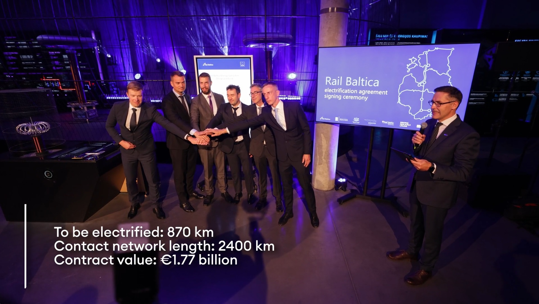 Pasirašyta istorinė „Rail Baltica“ elektrifikacijos sutartis